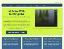 Tablet Screenshot of meetingzilla.com